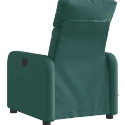 vidaXL Sillas-Sillón reclinable de masaje eléctrico tela