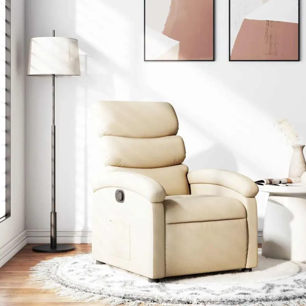 vidaXL Sillas-Sillón reclinable de tela