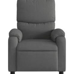 vidaXL Sillas-Sillón reclinable de masaje eléctrico tela