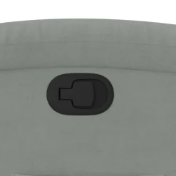 vidaXL Sillón reclinable de terciopelo Gris claro Discount