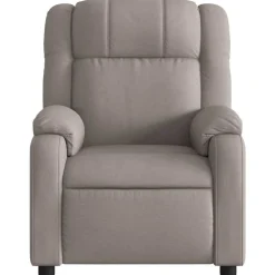 vidaXL Sillón reclinable de masaje eléctrico tela gris taupe Taupé Best