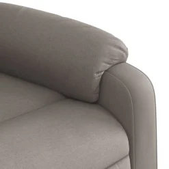 vidaXL Sillón reclinable de masaje eléctrico tela gris taupe Taupé Best