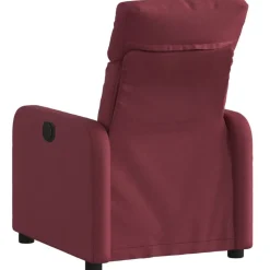 vidaXL Sillón reclinable de tela rojo tinto Rojo vino tinto Discount