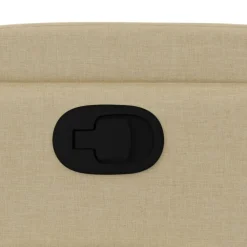 vidaXL Sillón reclinable de tela color Crema