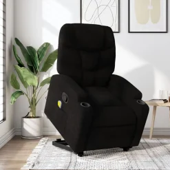 vidaXL Sillas-Sillón reclinable de masaje elevable tela