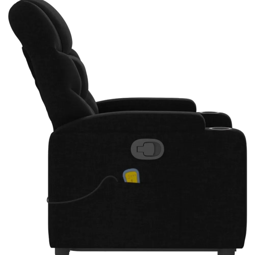 vidaXL Sillas-Sillón reclinable de masaje elevable tela
