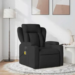 vidaXL Sillas-Sillón reclinable de masaje de tela
