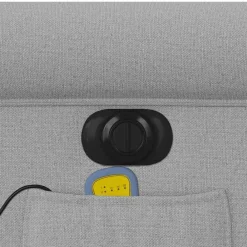 vidaXL Sillas-Sillón reclinable de masaje eléctrico tela