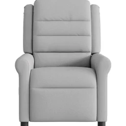 vidaXL Sillas-Sillón reclinable de masaje eléctrico tela