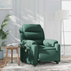 vidaXL Sillas-Sillón reclinable de masaje eléctrico terciopelo