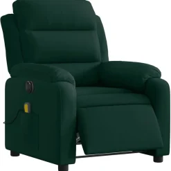 vidaXL Sillas-Sillón reclinable de masaje eléctrico terciopelo