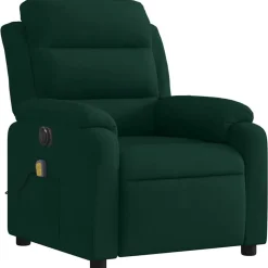 vidaXL Sillas-Sillón reclinable de masaje eléctrico terciopelo