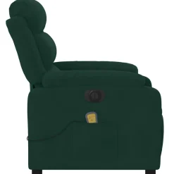 vidaXL Sillas-Sillón reclinable de masaje eléctrico terciopelo