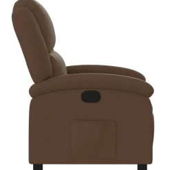vidaXL Sillón reclinable de tela marrón Marr&oacute;n Sale