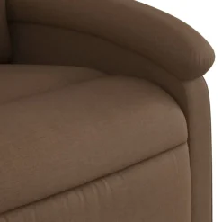 vidaXL Sillón reclinable de tela marrón Marr&oacute;n Sale