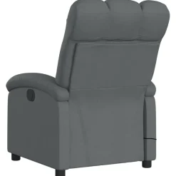vidaXL Sillas-Sillón reclinable de masaje eléctrico tela