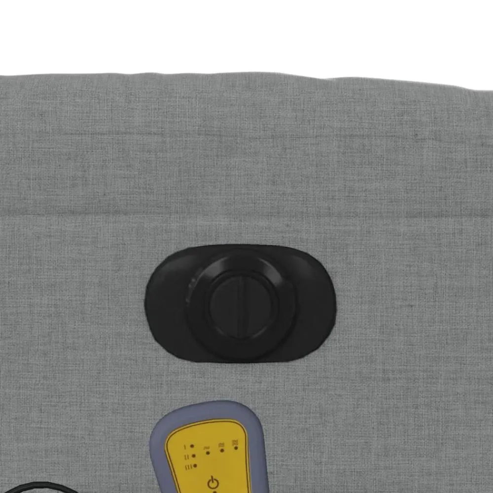 vidaXL Sillas-Sillón reclinable de masaje eléctrico tela