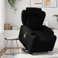 vidaXL Sillas-Sillón reclinable de masaje de pie cuero artificial