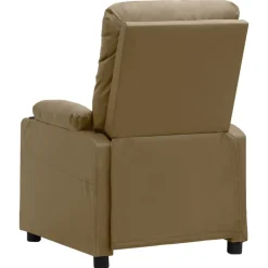 vidaXL Sillón reclinable de cuero sintético color Capuchino Best
