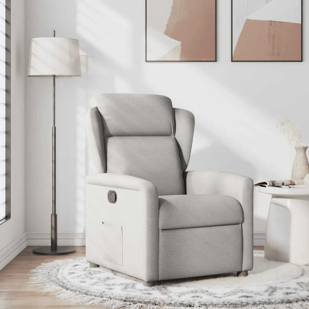 vidaXL Sillas-Sillón reclinable de tela
