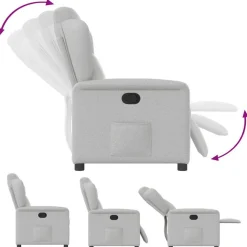 vidaXL Sillas-Sillón reclinable de tela
