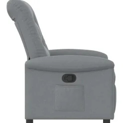 vidaXL Sillón reclinable de tela Gris claro Discount