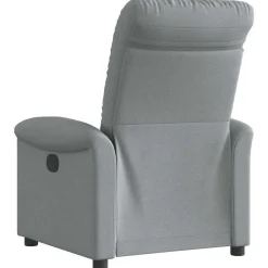 vidaXL Sillón reclinable de tela Gris claro Discount
