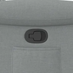 vidaXL Sillón reclinable de tela Gris claro Discount