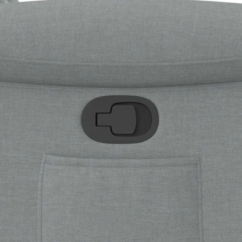 vidaXL Sillón reclinable de tela Gris claro Discount