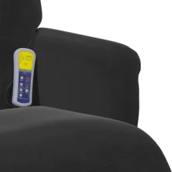 vidaXL Sillas-Sillón reclinable de masaje con reposapiés terciopelo
