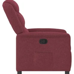 vidaXL Sillón reclinable de tela rojo tinto Rojo vino tinto Online