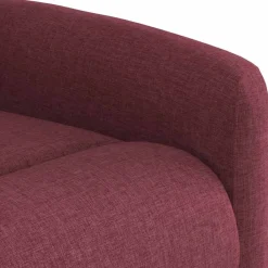 vidaXL Sillón reclinable de tela rojo tinto Rojo vino tinto Online