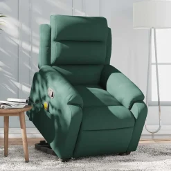 vidaXL Sillas-Sillón reclinable de masaje elevable terciopelo