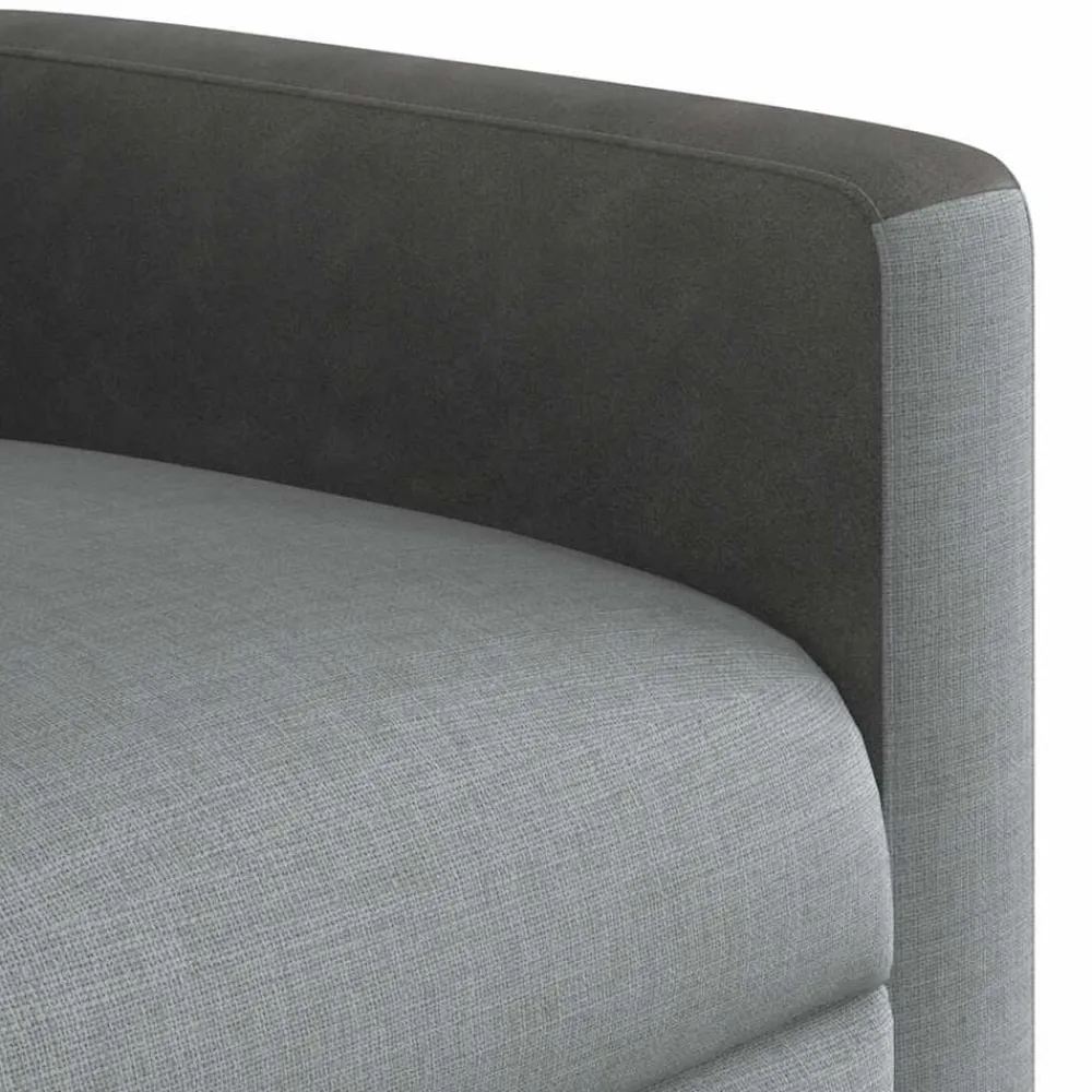 vidaXL Sillas-Sillón reclinable de masaje eléctrico tela