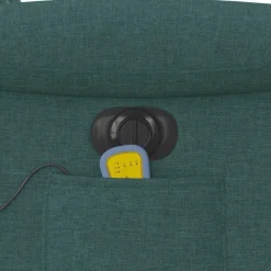 vidaXL Sillas-Sillón reclinable de masaje eléctrico tela