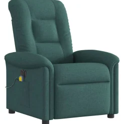 vidaXL Sillas-Sillón reclinable de masaje eléctrico tela