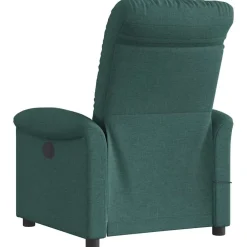 vidaXL Sillas-Sillón reclinable de masaje eléctrico tela