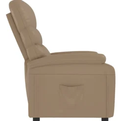 vidaXL Sillas-Sillón reclinable de cuero sintético color