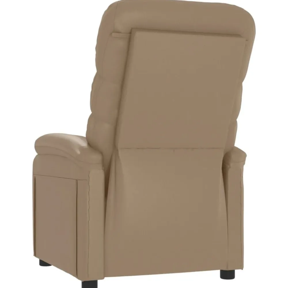 vidaXL Sillas-Sillón reclinable de cuero sintético color