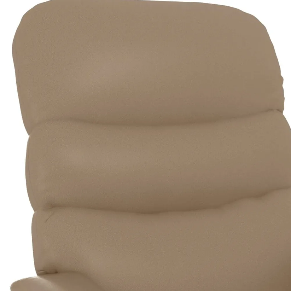 vidaXL Sillas-Sillón reclinable de cuero sintético color
