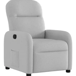 vidaXL Sillón reclinable de tela Gris nube Outlet
