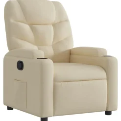 vidaXL Sillas-Sillón reclinable de tela color