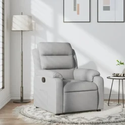 vidaXL Sillas-Sillón reclinable de tela