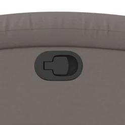 vidaXL Sillas-Sillón reclinable de tela gris taupe