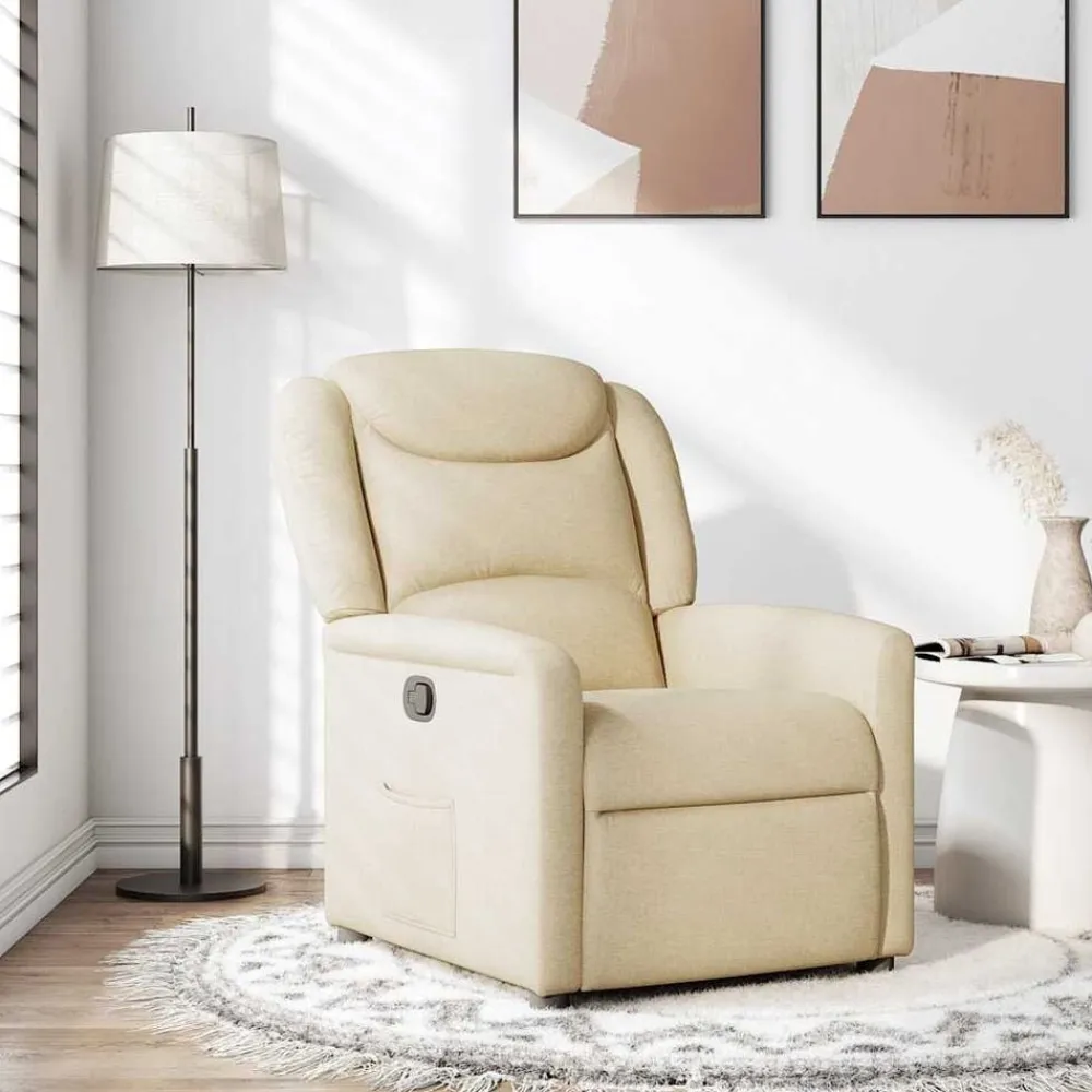 vidaXL Sillas-Sillón reclinable de tela