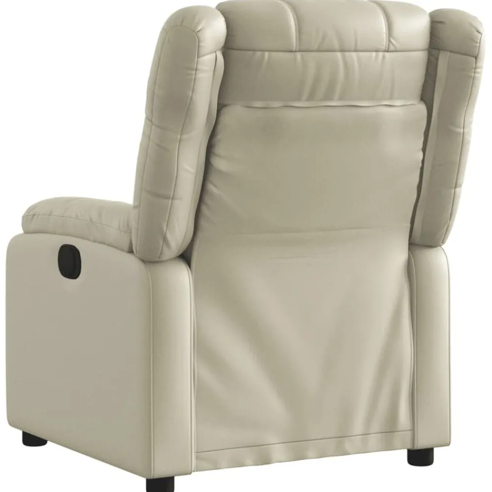 vidaXL Sillas-Sillón reclinable de cuero sintético