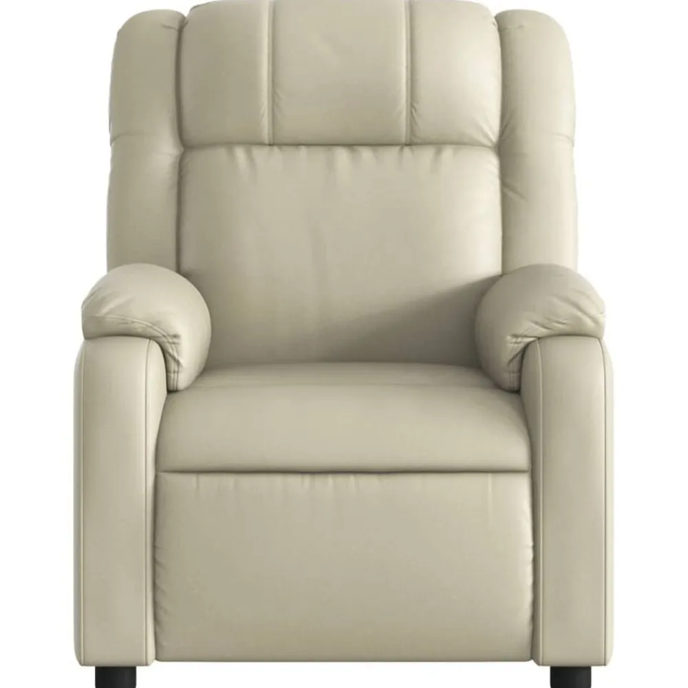 vidaXL Sillas-Sillón reclinable de cuero sintético