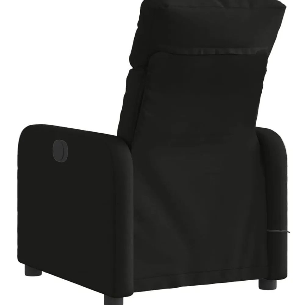 vidaXL Sillón reclinable de masaje eléctrico tela Negro Online