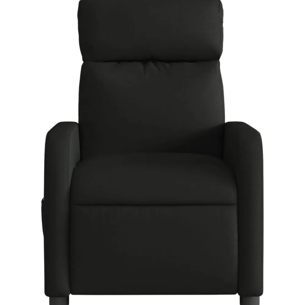 vidaXL Sillón reclinable de masaje eléctrico tela Negro Online
