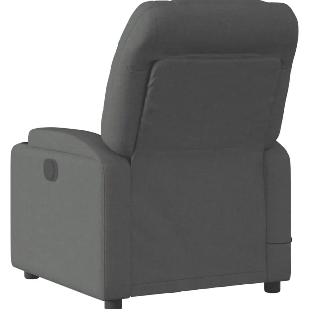 vidaXL Sillas-Sillón reclinable de masaje eléctrico tela